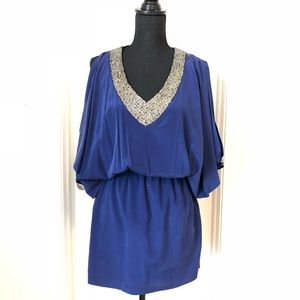 Nicole Miller Artelier Navy Cocktail Dress, Small